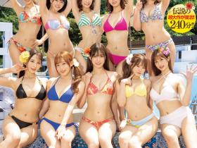 10位女优全体总动员大乱交作品HNDS-076发布!美少女中出し島复活!带你坐时光机到处乱交!