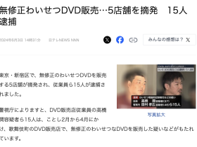 警察抓人才曝光!在日本,无码DVD卖多少钱?