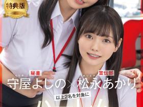 松永あかり(松永明里)、守屋よしの(守屋芳乃)共演作品SDJS-339发布!11月共演天花板!两大女子社员合体啦!