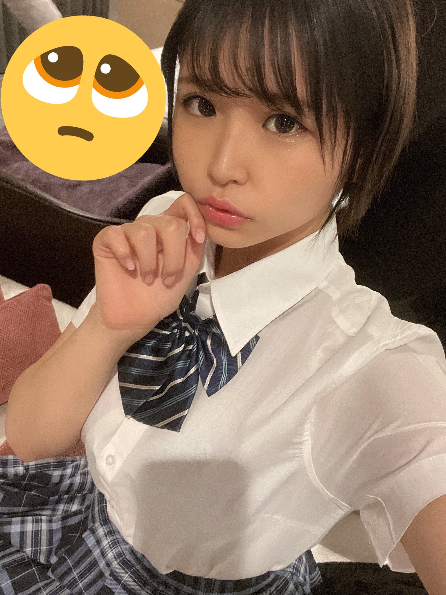 换了名字再战沙场！那位短发巨乳的眼镜妹黛まゆ(黛麻友)是？-图片7