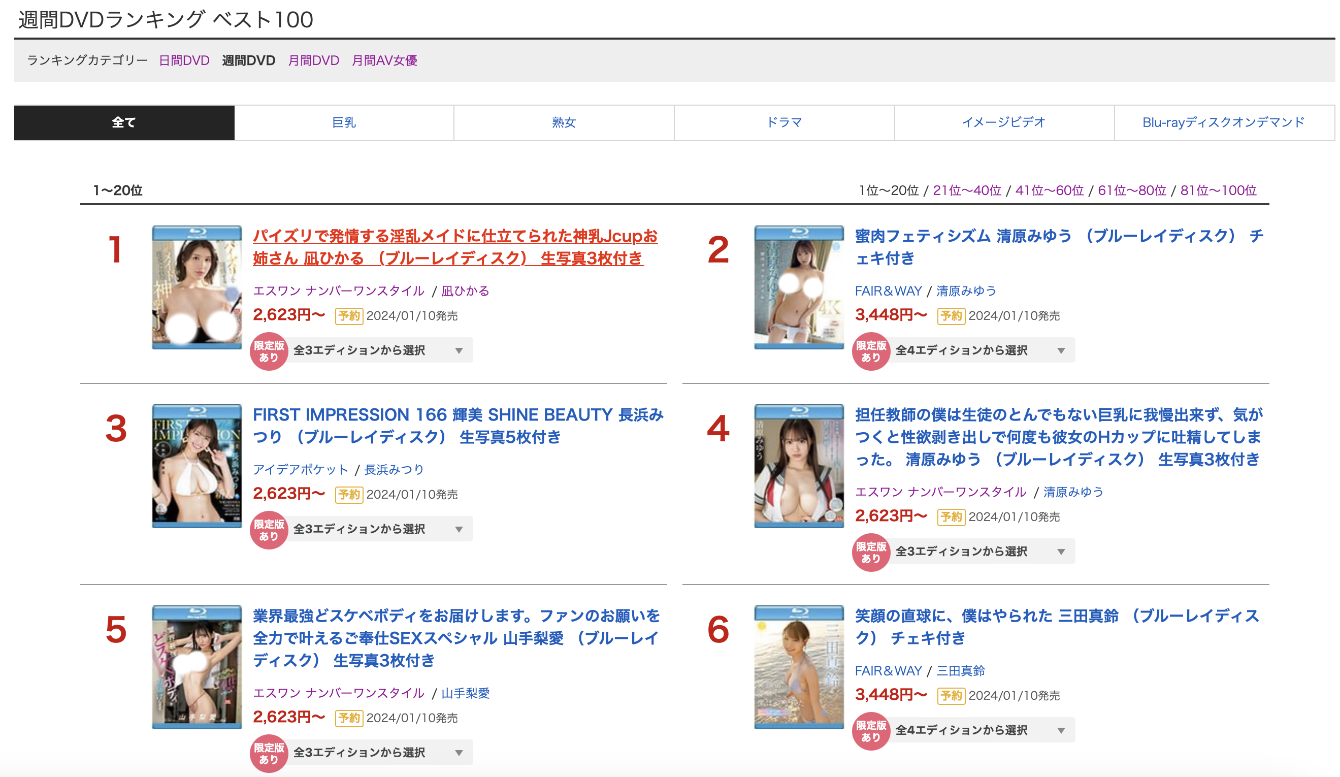 凪ひかる(凪光)作品SONE-012发布！本周销售冠军出炉！她是靠这片打败所有女优的！-图片2