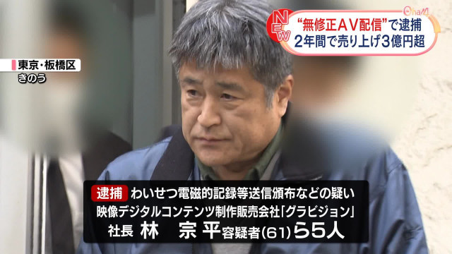 拍无码大捞3.7亿円！61岁社长被捕！-图片2