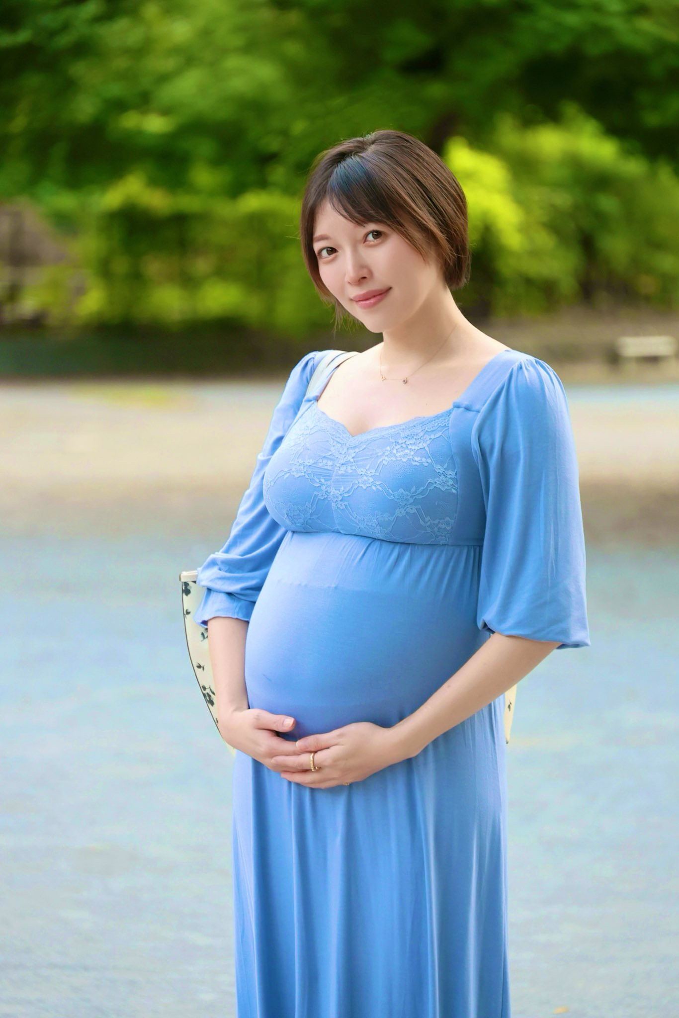 肚子愈来愈明显⋯峰玲子宣布怀孕！-图片2